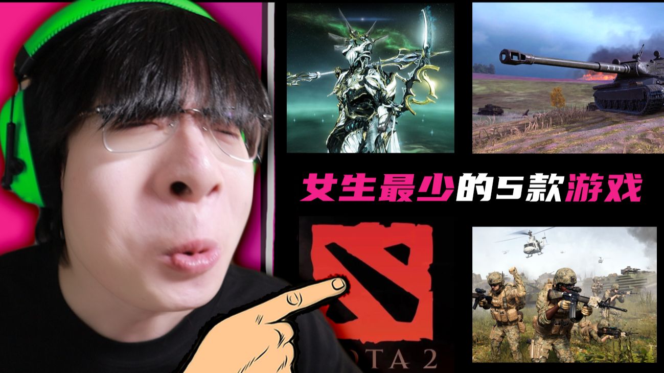 沙雕网友锐评“女生最少”游戏榜，LOL竟不在前列？